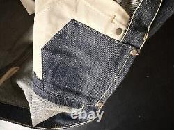 Levi Twisted Engineered Button Fly Denim Jeans Extremely Rare 36 W 34 L New