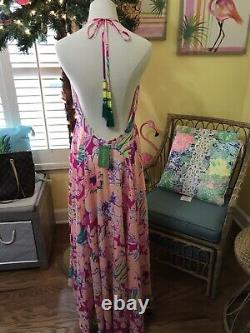 Lilly Pulitzer NWT Gizelle Maxi Magenta Tipping Point Size M EXTREMELY RARE FIND