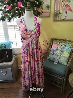 Lilly Pulitzer NWT Gizelle Maxi Magenta Tipping Point Size M EXTREMELY RARE FIND