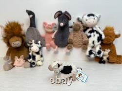 Little Jellycat Extremely Rare Barn Buddy Cow Squeak Toy, New With Tags, Genuine
