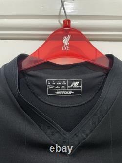 Liverpool official new balance black out shirt, size large, extremely rare. 2017
