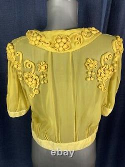 Louis Vuitton RUNWAY EXTREMELY RARE ABSOLUTELY GORGEOUS silk blouse top 40 S M