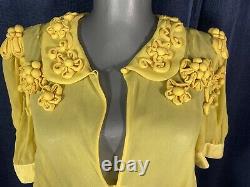 Louis Vuitton RUNWAY EXTREMELY RARE ABSOLUTELY GORGEOUS silk blouse top 40 S M