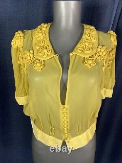 Louis Vuitton RUNWAY EXTREMELY RARE ABSOLUTELY GORGEOUS silk blouse top 40 S M