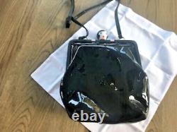 Lulu Guinness Brand New Extremely Rare Black Patent Shoulder Bag