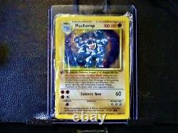 Machamp pokemon card, base set, 1st edition, holofoil, brand new, extremely rare