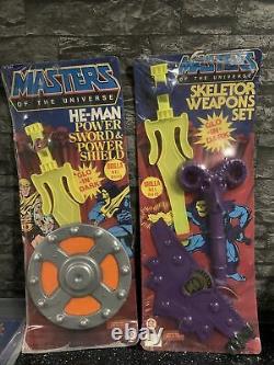 Masters Of The Universe Weapon Set He Man Skeletor New Extremely Rare
