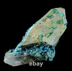 Minerals New Extremely Rare Association By Quartz With Chrysocolla Peru