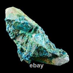 Minerals New Extremely Rare Association By Quartz With Chrysocolla Peru