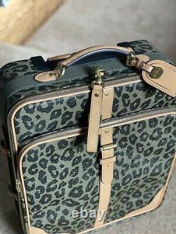 Mulberry Black & Birds Nest Leopard Travel Suitcase Trolley EXTREMELY RARE NEW