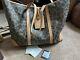 Mulberry Black & Birds Nest Leopard Travel Tote Bag Extremely Rare New