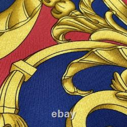NEW Authentic Hermes Tie Scarf Print Baroque Print EXTREMELY RARE 90s
