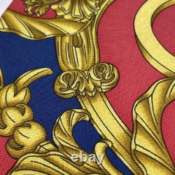 NEW Authentic Hermes Tie Scarf Print Baroque Print EXTREMELY RARE 90s