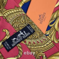 NEW Authentic Hermes Tie Scarf Print Baroque Print EXTREMELY RARE 90s