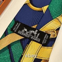 NEW Authentic Hermes Tie Scarf Print Grand Manege EXTREMELY RARE 90s