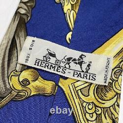 NEW Authentic Hermes Tie Scarf Print Grand Manege EXTREMELY RARE 90s