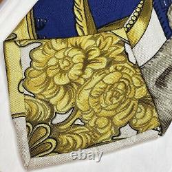 NEW Authentic Hermes Tie Scarf Print Grand Manege EXTREMELY RARE 90s