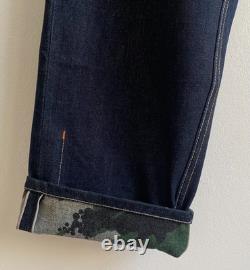 NEW! Extremely Rare MAHARISHI Kissing Japanese Camo Selvedge Denim Jeans 32