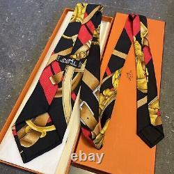 NEW Hermes Tie Twilly Scarf Print Grand Manege EXTREMELY RARE