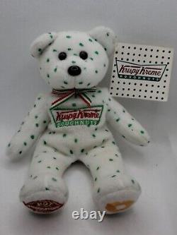 NEW! Krispy Kreme Doughnuts BearWithTag EXTREMELY RARE! Hot Now & Bowtie Logo