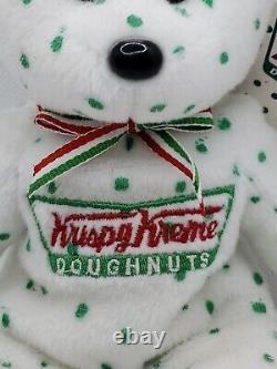 NEW! Krispy Kreme Doughnuts BearWithTag EXTREMELY RARE! Hot Now & Bowtie Logo