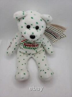 NEW! Krispy Kreme Doughnuts BearWithTag EXTREMELY RARE! Hot Now & Bowtie Logo