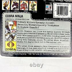 New 1985 GI Joe Figure Cobra Ninja Storm Shadow NOS On Card Extremely Rare