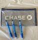 New Authentic Chase Bank Deposit Bag! 3 Chase Pens Included! Extremely Rare