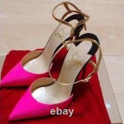 New CHRISTIAN LOUBOUTIN pink color pump Women's high heels extremely Rare 153