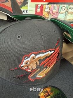 New Era Topperz Fresno Grizzlies Claw Marks MiLB Metallic 7 3/8 Extremely Rare