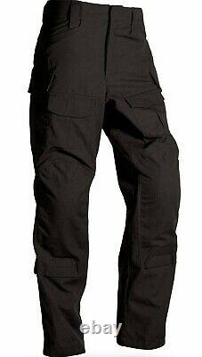 New Extremely Rare 36 L Crye Precision All Weather Black Field Pants + Kneepads