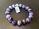 New Extremely Rare Bi Colour Amethyst Stretchable Beaded Bracelet