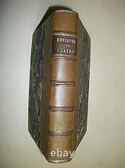 New Forest Register Of Decisions On Claims To Forest Rights 1858. Extremely Rare