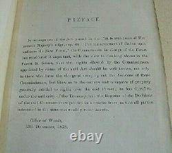 New Forest Register Of Decisions On Claims To Forest Rights 1858. Extremely Rare