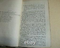 New Forest Register Of Decisions On Claims To Forest Rights 1858. Extremely Rare