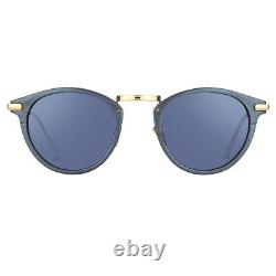 New Linda Farrow 24k Gold Blue Sunglasses Unisex EXTREMELY RARE! MSRP $949