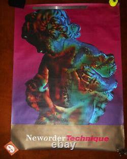 New Order Technique Extremely Rare Original Poster 1989 Factory Records VI