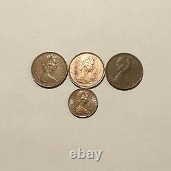 New Pence 2 1971 (X3) And New Pence 1 1971 (x1) Extremely Rare