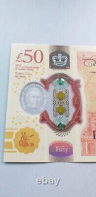 New Uncirculated £50 Pound Note King Charles III Polymer Mint Extremely Rare