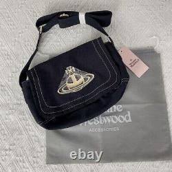 New Vivienne Westwood Edgewear Black Color shoulder bag extremely rare Japan FS