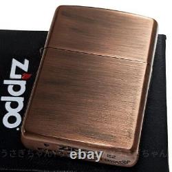 New Zippo Armor Antique copper Simple oil Lighter extremely rare Japan