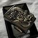 New Zippo Dragon Natural Onyx Double Sided Oil Lighter Extremely Rare Japan
