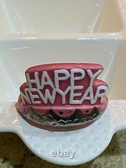 Nora Fleming Retired NYE NEW YEARS NF Initials EXTREMELY RARE MINT CONDITION