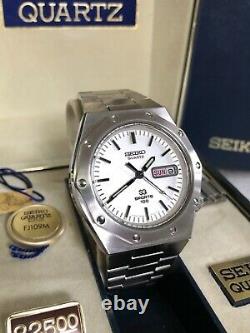 Nos! Extreme Rare Vtg Seiko Polar Royal Oak Watch Mint Nib Full Kit