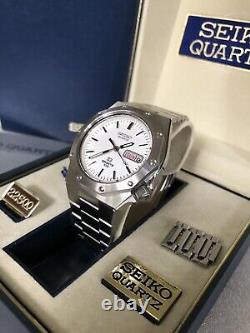 Nos! Extreme Rare Vtg Seiko Polar Royal Oak Watch Mint Nib Full Kit