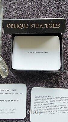 Oblique Strategies 1979 Third Edition Extremely Rare Brand New