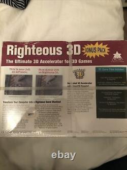Orchid Righteous 3D 3dfx Voodoo Extremely Rare Brand New Boxed Sealed