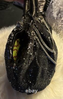 Oryany EXTREMELY RARE Wendy Black Sequin Shoulder Hand Bag New Purse Oryany EXTREMELY RARE Wendy Black Sequin Shoulder Hand Bag New Purse