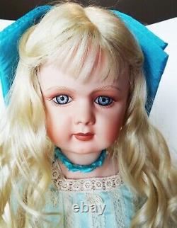 PATRICIA LOVELESS ANTIQUE REPRODUCTION 30 in TETE JUMEAU DEP PORCELAIN DOLL NEW