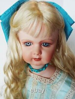 PATRICIA LOVELESS ANTIQUE REPRODUCTION 30 in TETE JUMEAU DEP PORCELAIN DOLL NEW